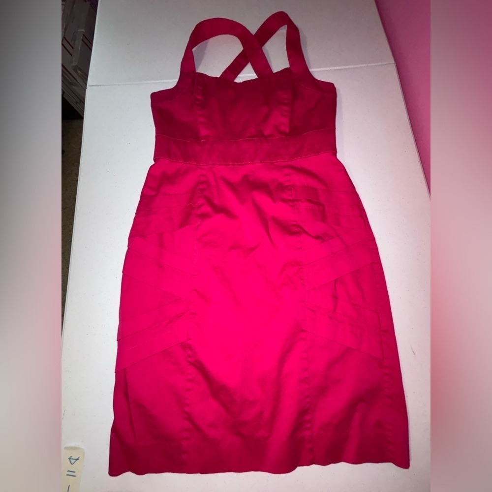 Calvin Klein Wide Strap Fuchsia Dress